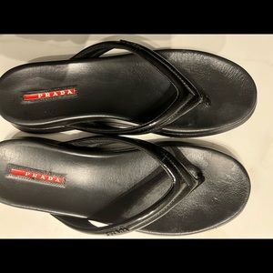 Prada black sport sandal